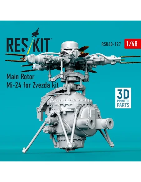 [NO_DESC] Main Rotor Mi-24 for Zvezda kit (3D Printed), 1/48 - ResK...