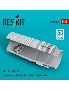 Su-17 (Su-22) exhaust nozzle for Kitty Hawk / Zimimodel (3D Printed...