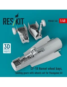 CF-18 Hornet wheel bays, landing gears with wheels set for Hasegawa... 2