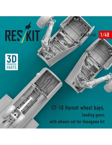[NO_DESC] CF-18 Hornet wheel bays, landing gears with wheels set fo...