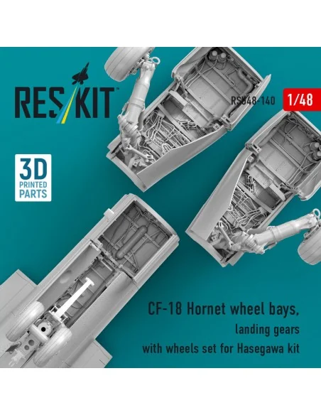 [NO_DESC] CF-18 Hornet wheel bays, landing gears with wheels set fo...