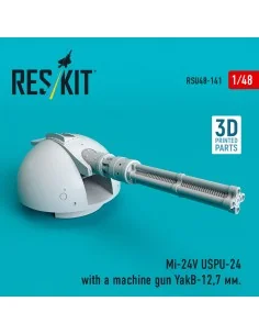 Mi-24V USPU-24 with a machine gun YakB-12, 7 mm (3D Printed), 1/48 ...