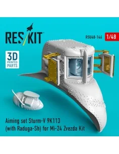 Aiming set Sturm-V 9K113 (with Raduga-Sh) for Mi-24 for Zvezda kit ...