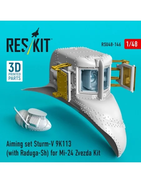 Aiming set Sturm-V 9K113 (with Raduga-Sh) for Mi-24 for Zvezda kit ...