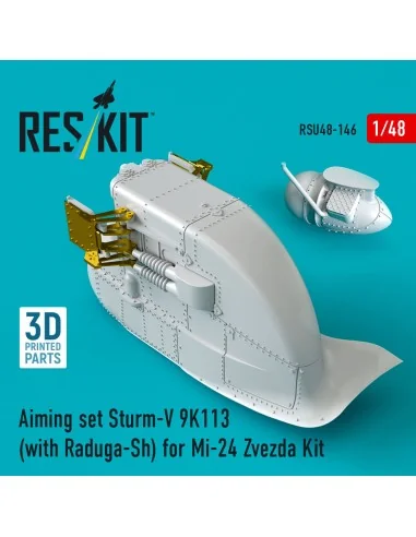 Aiming set Sturm-V 9K113 (with Raduga-Sh) for Mi-24 for Zvezda kit ...