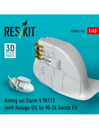 Aiming set Sturm-V 9K113 (with Raduga-Sh) for Mi-24 for Zvezda kit ...