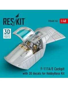 [NO_DESC] F-111A/E Cockpit with 3D decals for HobbyBoss kit (3D Pri...