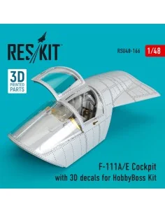 F-111A/E Cockpit with 3D decals for HobbyBoss kit (3D Printed), 1/4... 2