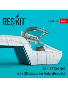 EF-111 Cockpit with 3D decals for HobbyBoss kit (3D Printed), 1/48 ... 2