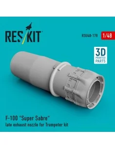 [NO_DESC] F-100 Super Sabre late exhaust nozzle for Trumpeter kit (...