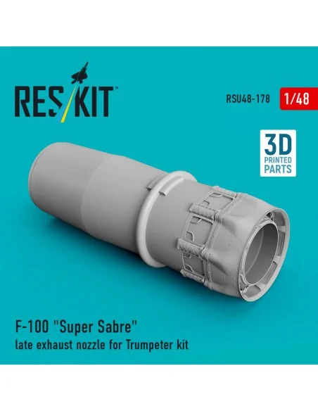 F-100 Super Sabre late exhaust nozzle for Trumpeter kit (3D Printed...