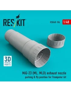 MiG-23 (ML, MLD) exhaust nozzle parking & fly position for Trumpete...
