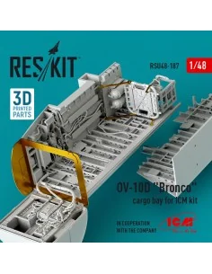 OV-10D Bronco cargo bay for ICM kit (3D Printed), 1/48 - ResKit Mod...