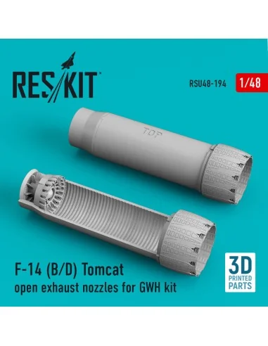 F-14 (B, D) Tomcat open exhaust nozzles for GWH kit (3D Printed), 1...