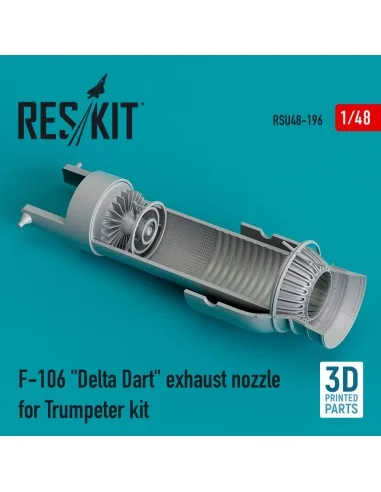 F-106 Delta Dart exhaust nozzle for Trumpeter kit (3D Printed), 1/4...
