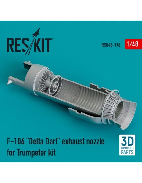 F-106 Delta Dart exhaust nozzle for Trumpeter kit (3D Printed), 1/4...