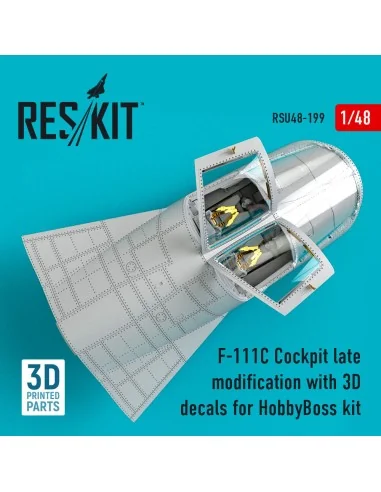 F-111C Cockpit late modification with 3D decals for HobbyBoss kit (...
