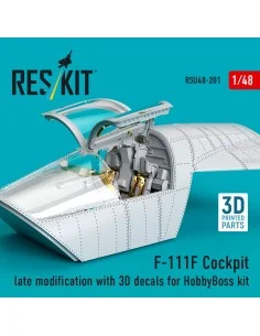 F-111F Cockpit late modification with 3D decals for HobbyBoss kit (...