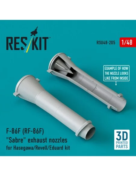 F-86F (RF-86F) Sabre exhaust nozzles for Hasegawa/Revell/Eduard kit...
