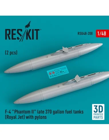 F-4 Phantom II late 370 gallon fuel tanks (Royal Jet) with pylons (...