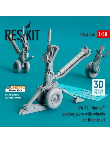 [NO_DESC] F/A-18 Hornet landing gear with wheels for Kinetic kit (3...