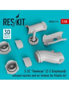 E-2C Hawkeye (C-2 Greyhound) exhaust nozzles and air intakes for Ki...
