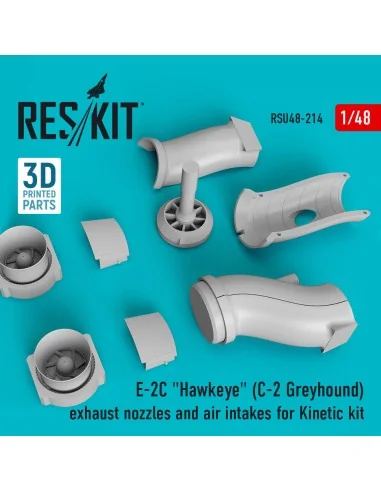 E-2C Hawkeye (C-2 Greyhound) exhaust nozzles and air intakes for Ki...