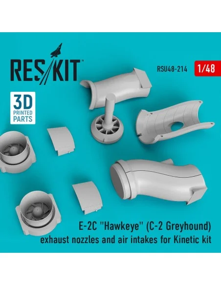 E-2C Hawkeye (C-2 Greyhound) exhaust nozzles and air intakes for Ki...
