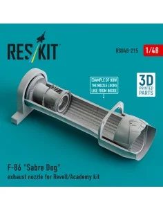 F-86 Sabre Dog exhaust nozzle for Revell/Academy kit (3D Printed), ...