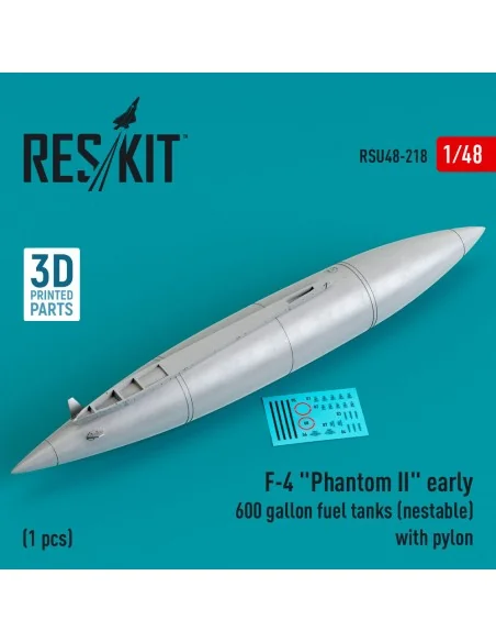 F-4 Phantom II early 600 gallon fuel tanks (nestable) with pylon (1...