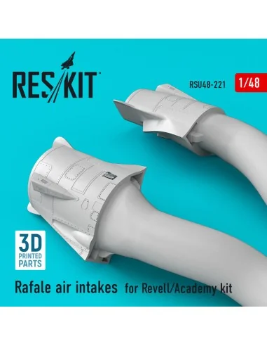 Rafale air intakes for Revell/Academy kit (3D Printed), 1/48 - ResK...
