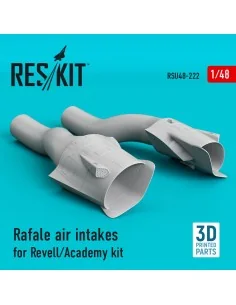 Rafale air intakes for HobbyBoss kit (3D Printed), 1/48 - ResKit Mo...
