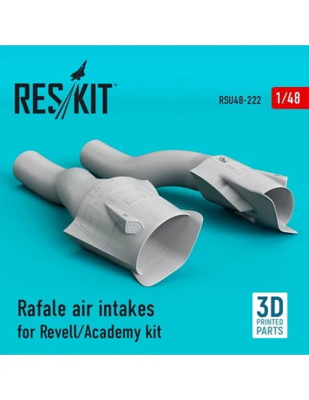 Rafale air intakes for HobbyBoss kit (3D Printed), 1/48 - ResKit Mo...