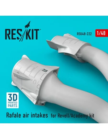 Rafale air intakes for HobbyBoss kit (3D Printed), 1/48 - ResKit Mo...