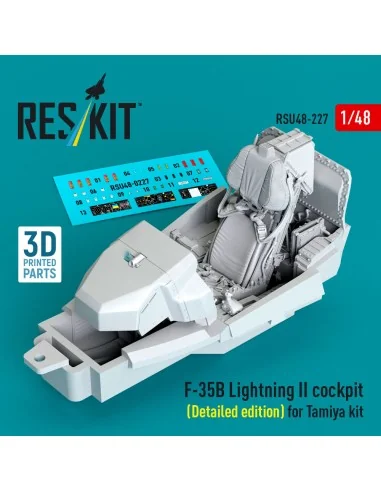 ?F-35B Lightning II cockpit (Detailed edition) (3D Printed) for Tam...