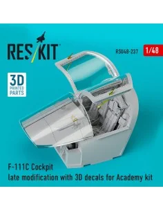 F-111C Cockpit late modification with 3D decals for Academy kit (3D...