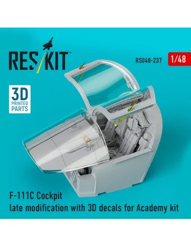 F-111C Cockpit late modification with 3D decals for Academy kit (3D...