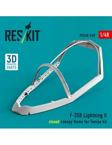 F-35B Lightning II closed canopy frame (3D Printed) for Tamiya, 1/4...