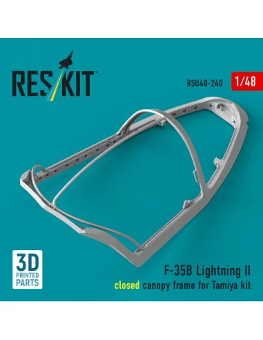 F-35B Lightning II closed canopy frame (3D Printed) for Tamiya, 1/4...