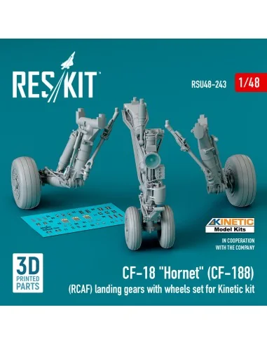 CF-18 Hornet (CF-188) (RCAF) landing gears with wheels set for Kine...