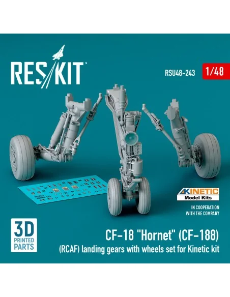 CF-18 Hornet (CF-188) (RCAF) landing gears with wheels set for Kine...