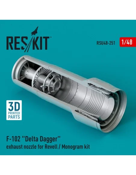 F-102 Delta Dagger exhaust nozzle for Revell / Monogram kit (3D Pri...