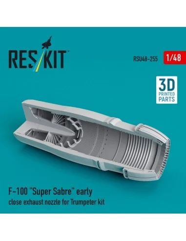 F-100 Super Sabre early close exhaust nozzle for Trumpeter kit (3D ...