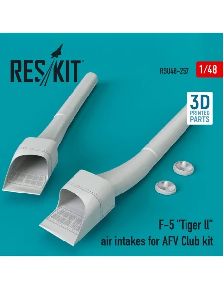F-5 Tiger ll air intakes for AFV Club kit (3D Printed), 1/48 - ResK...