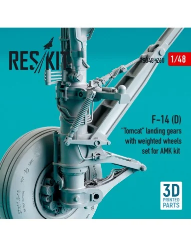 F-14 (D) Tomcat landing gears with weighted wheels set for AMK kit ...
