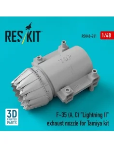 F-35 (A, C) Lightning II exhaust nozzle for Tamiya kit, 1/48 - ResK...