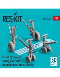 F-14 (A, B, D) Tomcat landing gears with weighted wheels set for GW...