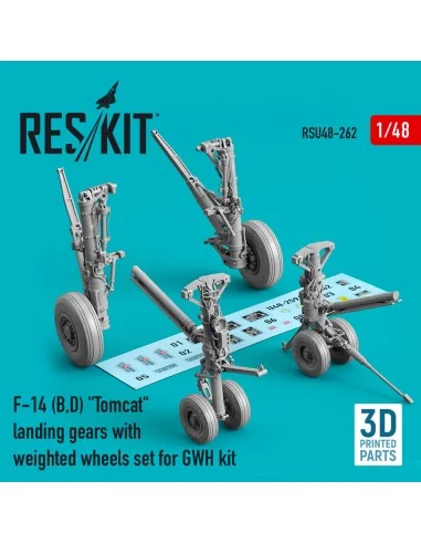 F-14 (A, B, D) Tomcat landing gears with weighted wheels set for GW...