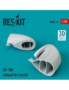 OV-10A exhaust for Icm kit (3D Printed), 1/48 - ResKit Models RSU48...