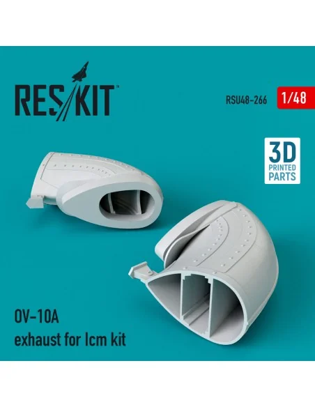 OV-10A exhaust for Icm kit (3D Printed), 1/48 - ResKit Models RSU48...